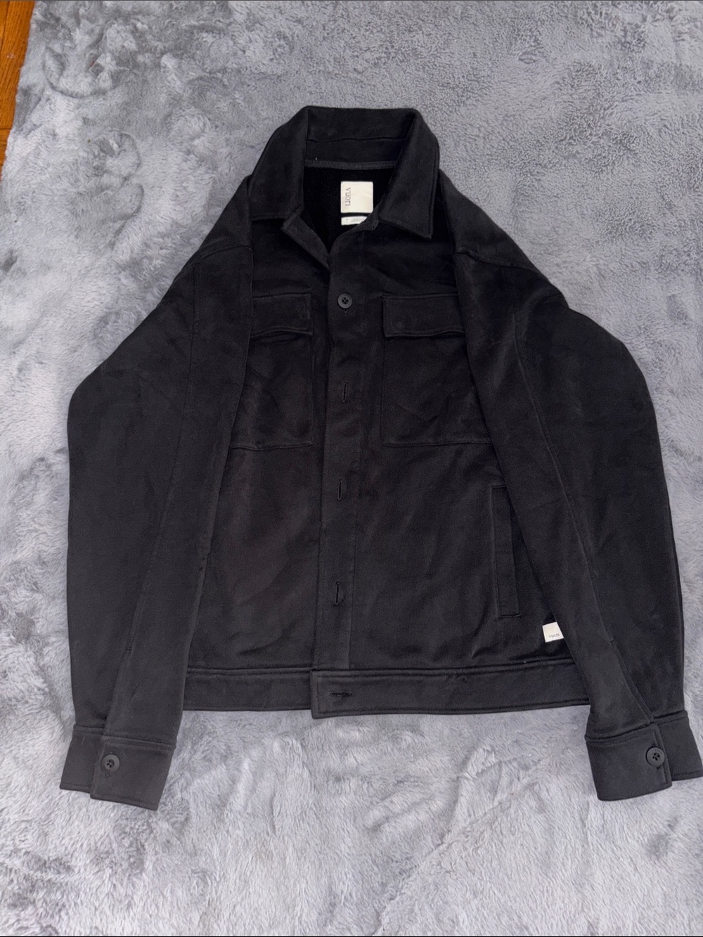Vuori Black Lightweight Shirt Jacket